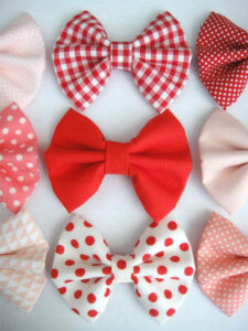 Poly Cotton Fabric Hair Bows