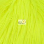Grizzly Fake Fur Fabric Neon Yellow