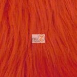 Grizzly Fake Fur Fabric Red