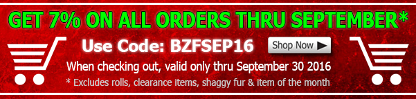 Big Z Fabric September Discount