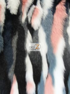 Himalaya Camouflage Fake Fur Fabric Army Aztec