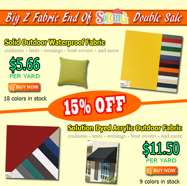 Outdoor Fabric Double Sale