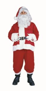 Solid Velboa Santa Claus Costume