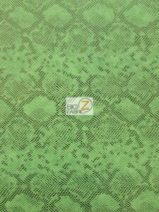 Tropic Sopythana Python Snake Vinyl Fabric Green