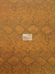 Tropic Sopythana Python Snake Vinyl Fabric Orange