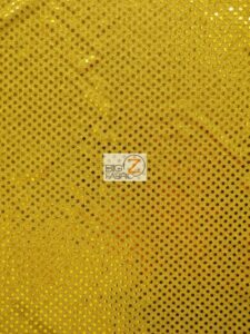 Small Confetti Dot Sequin Fabric Gold
