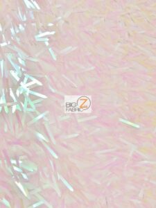 Spike Sequins Holographic Mesh Fabric Candy Pink