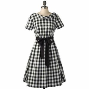 Gingham Cotton Dress