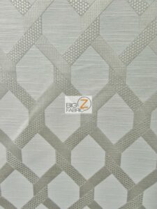 Lattice Drapery Polyester Fabric Quartz
