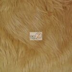Grizzly Fake Fur Fabric Camel
