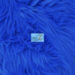Grizzly Fake Fur Fabric Royal Blue
