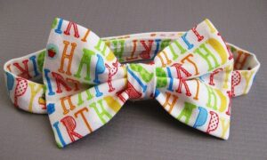 Birthday Fabric Bowtie