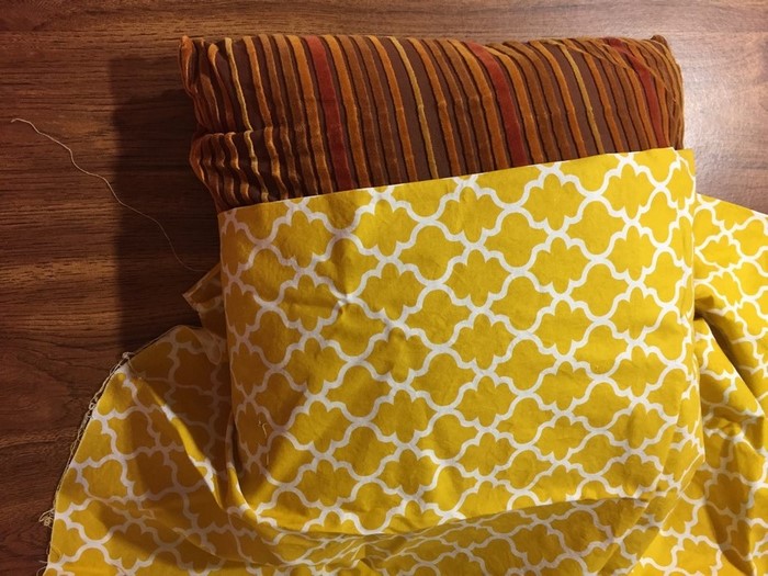 DIY Envelope Pillow Cover Step 3