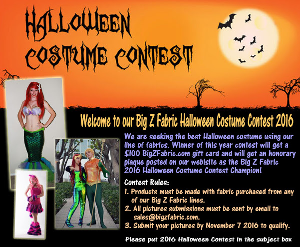 Big Z Fabric Halloween Costume Contest