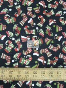 Holly Jolly Christmas Hat & Shoes By RJR Fabrics Cotton Fabric