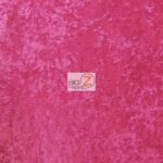 Crushed Stretch Velvet Fabric Hot Pink