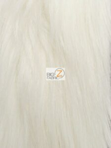Ivory Solid Arctic Fox Fur Fabric