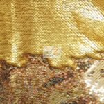 Reversible Mermaid Sequins Fabric Shiny Gold/Matte Gold