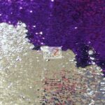 Reversible Mermaid Sequins Fabric Shiny Purple/Shiny Silver