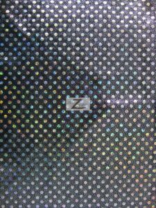 Small Dot Confetti Sequin Spandex Fabric Black Multi Color Dots