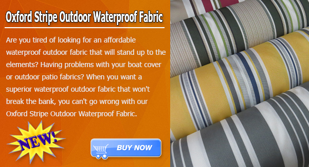 Oxford Stripe Outdoor Canvas Waterproof Fabric