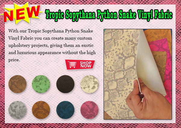 Tropic Sopythana Python Snake Vinyl Fabric