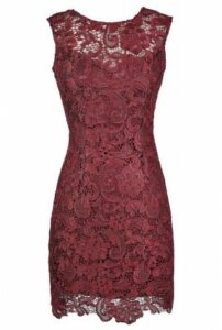 Cute Paisley Christmas Holiday Lace Dress