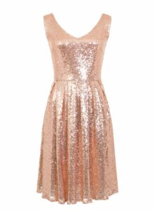 Rose Gold Sequin Dress