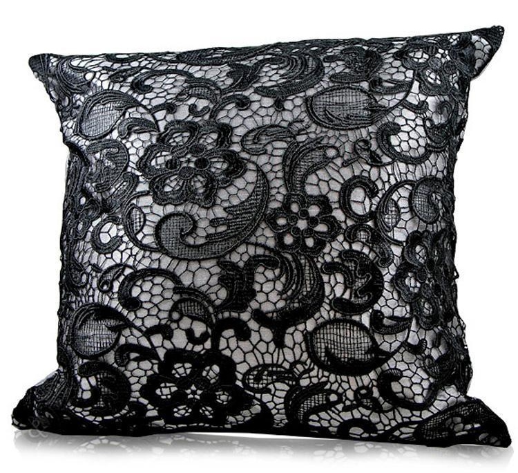 Floral Paisley Lace Cushion Cover