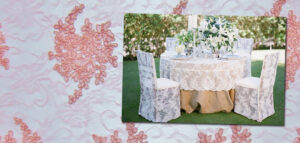 Lace Fabric Wedding Reception Decor