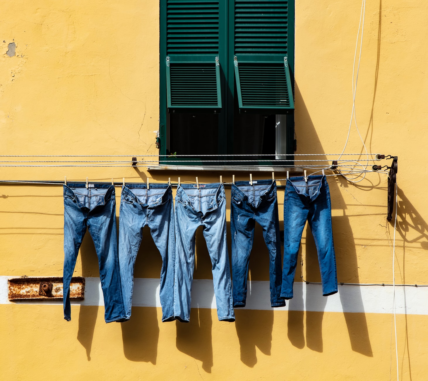 denim hanging