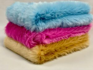 stack of 3 faux fur