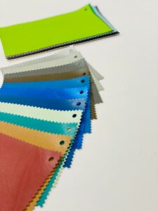 solid vinyl fabric samples
