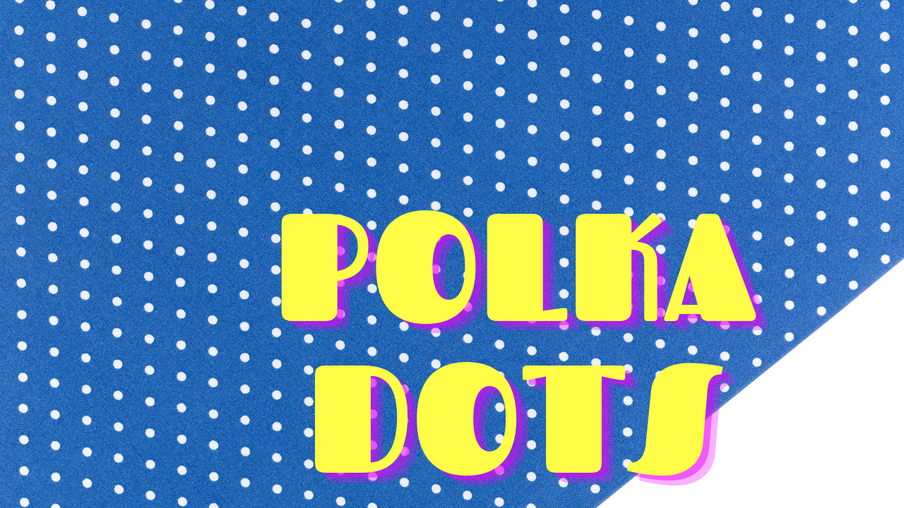 polka dot poly cotton